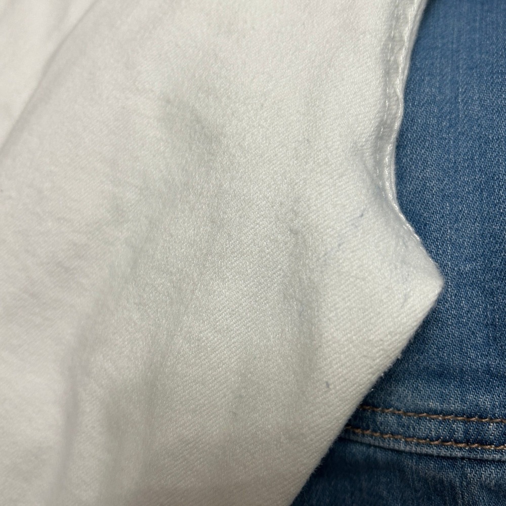Talbots Denim Jeggings Women 16 Long White High Rise Skinny Stretch Pants Preppy - Picture 11 of 11